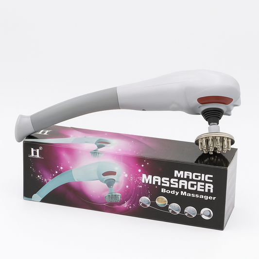 Magic Full Body Handheld Electric Massager with 7 Attachments – Muscle & Pain Relief
